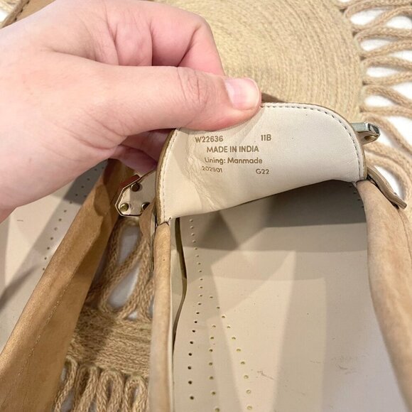 NWOT Cole Haan Women's Evelyn Bow Drivers Birch-Beige-Nubuck Size 11B - Picture 9 of 9